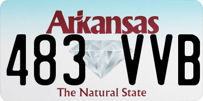 AR license plate 483VVB