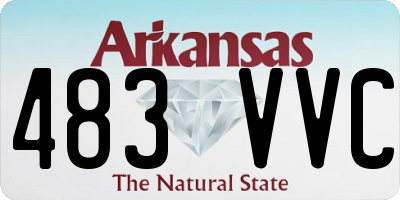 AR license plate 483VVC