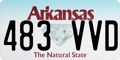 AR license plate 483VVD