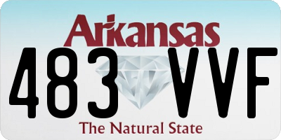 AR license plate 483VVF