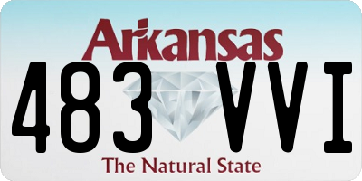AR license plate 483VVI