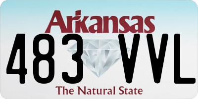 AR license plate 483VVL