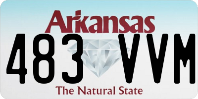 AR license plate 483VVM