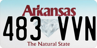 AR license plate 483VVN