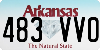 AR license plate 483VVO
