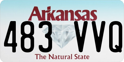 AR license plate 483VVQ