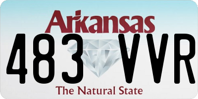 AR license plate 483VVR