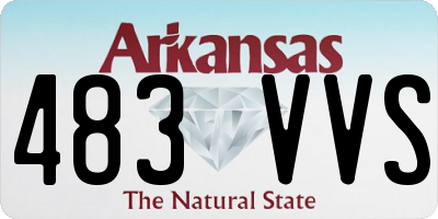 AR license plate 483VVS