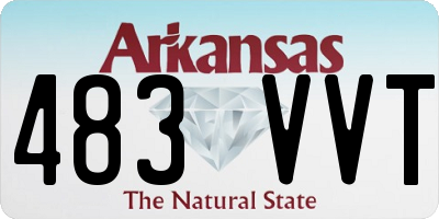AR license plate 483VVT