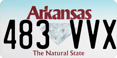 AR license plate 483VVX