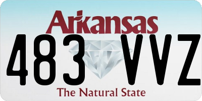 AR license plate 483VVZ