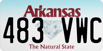 AR license plate 483VWC