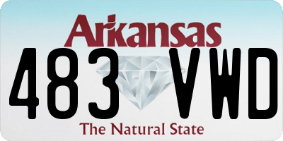 AR license plate 483VWD