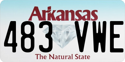 AR license plate 483VWE
