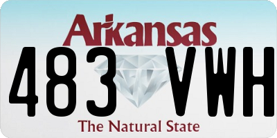 AR license plate 483VWH