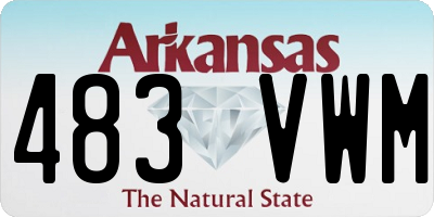 AR license plate 483VWM