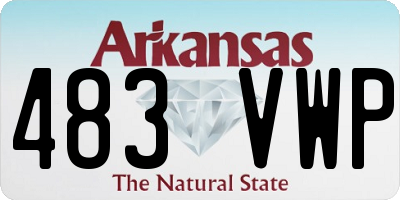 AR license plate 483VWP