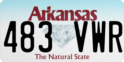 AR license plate 483VWR