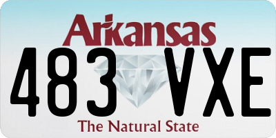 AR license plate 483VXE