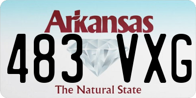 AR license plate 483VXG