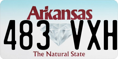 AR license plate 483VXH