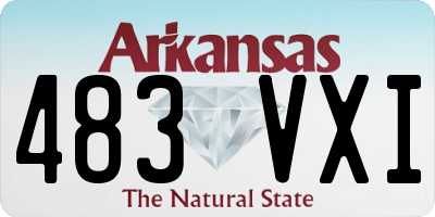 AR license plate 483VXI