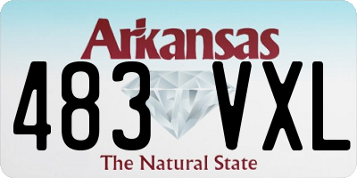 AR license plate 483VXL