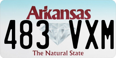 AR license plate 483VXM