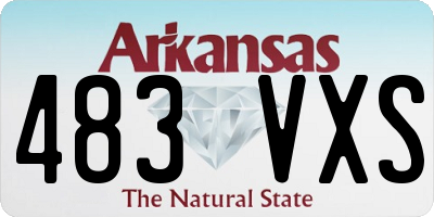 AR license plate 483VXS