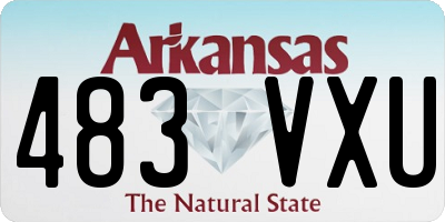 AR license plate 483VXU