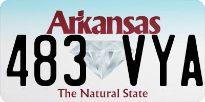 AR license plate 483VYA