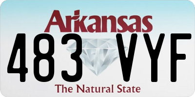 AR license plate 483VYF