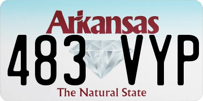 AR license plate 483VYP
