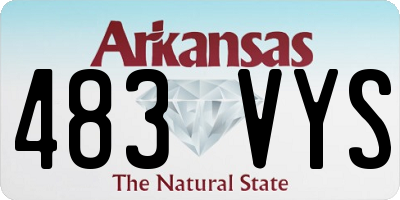 AR license plate 483VYS