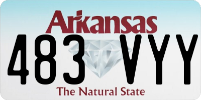 AR license plate 483VYY