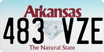 AR license plate 483VZE