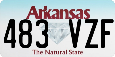 AR license plate 483VZF