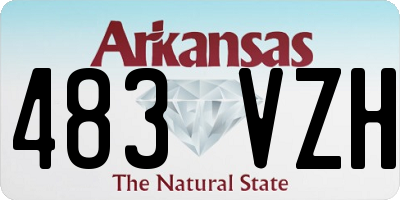 AR license plate 483VZH