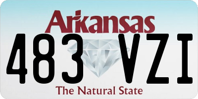 AR license plate 483VZI