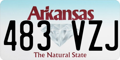 AR license plate 483VZJ