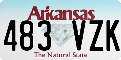 AR license plate 483VZK
