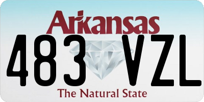 AR license plate 483VZL