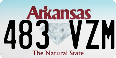 AR license plate 483VZM