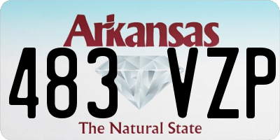 AR license plate 483VZP