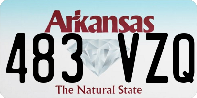 AR license plate 483VZQ