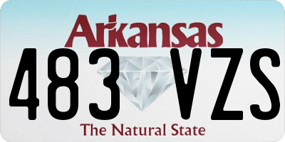 AR license plate 483VZS