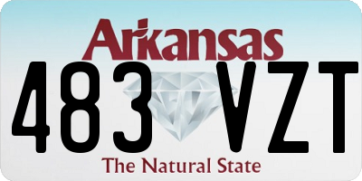 AR license plate 483VZT