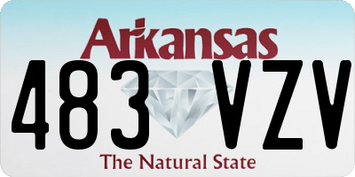 AR license plate 483VZV