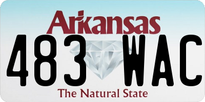 AR license plate 483WAC