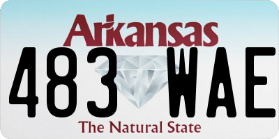 AR license plate 483WAE